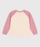 Children's unisex cotton sweatshirt CHARME pink/MULTICO white
