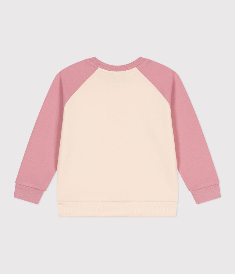 Children's unisex cotton sweatshirt pink/multicolor
