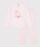 Children's cotton pyjamas with a floral motif BARELY pink/MULTICO