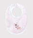 Baby girls' lined bib