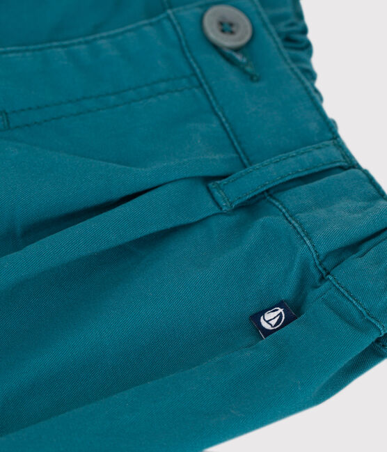 Babies' plain soft cotton trousers DRAGONFLY green