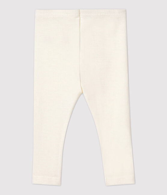 Wool and cotton babies' underwear MARSHMALLOW white