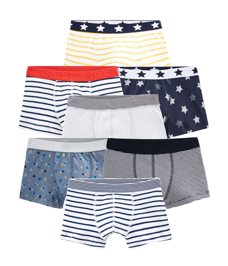 Surprise pack of 7 pairs of boxers for boys multicolor