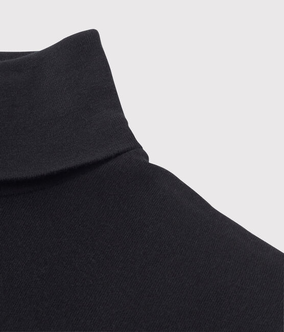 Women's Iconic Cotton Roll Neck T-Shirt NOIR black