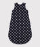Starry cotton TOG 2-rated sleeping bag SMOKING blue/MARSHMALLOW white
