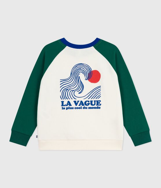 Children's printed cotton sweatshirt MILK /MULTICO