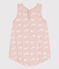 Babies' Cotton Pink Whale Playsuit SALINE /MARSHMALLOW