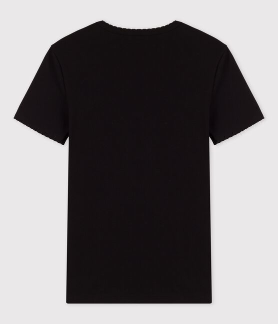 Women's Iconic Cocotte Stitch Cotton T-Shirt NOIR black