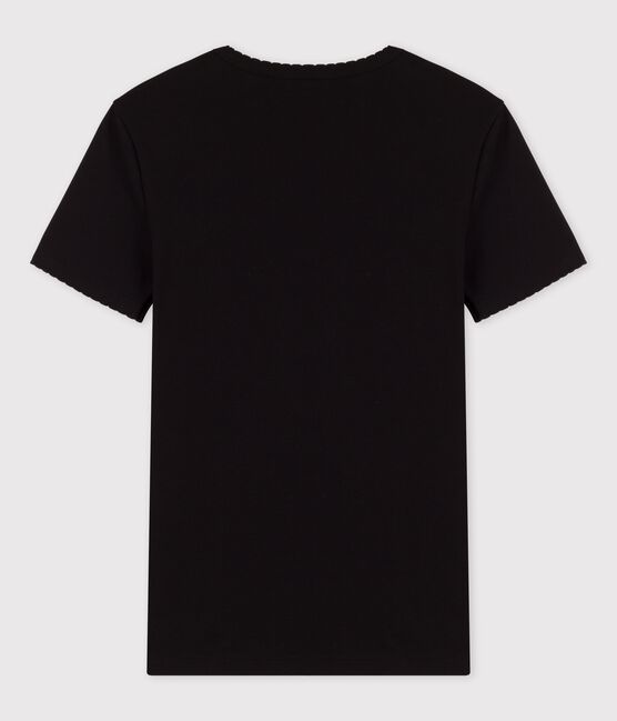 Women's Iconic Cocotte Stitch Cotton T-Shirt NOIR black
