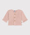Babies' Moss Stitch Knit Cardigan SALINE pink