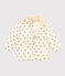 Girls' puffer jacket with fold-out hood AVALANCHE white/MULTICO