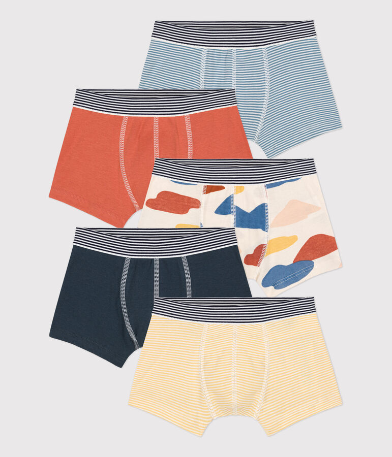 Boys' Cotton Boxer Shorts - 5-Pack multicolor