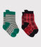 Baby Boys' Socks - 2-Piece Set TERKUIT red