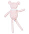 Lamb comforter in print jersey MARSHMALLOW white/JOLI pink