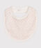 Babies' Printed Cotton Bib MARSHMALLOW /PANTY