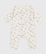 Babies' padded penguin-print cotton jumpsuit.