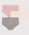 Children's High-Waisted Openwork Cotton Knickers - 3-Pack variante 1