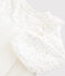 Baby girl's long-sleeved dress MARSHMALLOW white/ARGENT grey