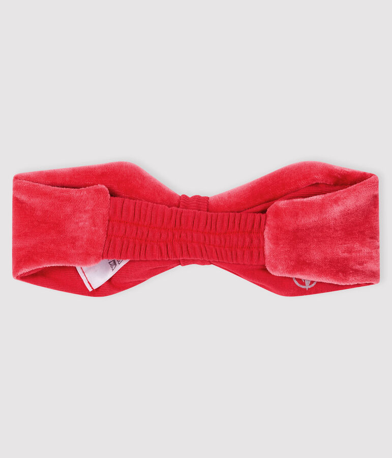 Baby girl's headband with bow POPPY pink