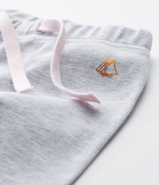 Baby Girls' Knit Trousers POUSSIERE CHINE grey