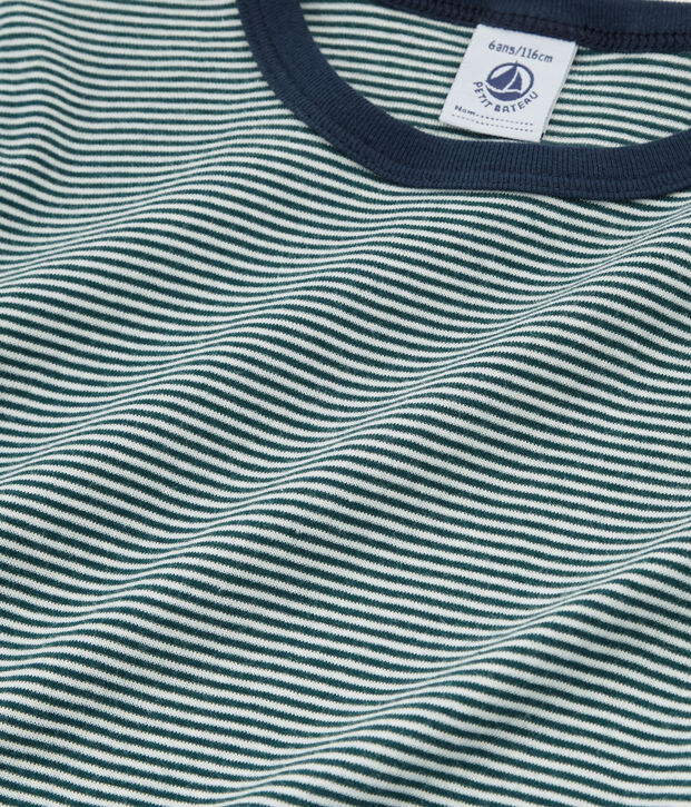 Boys' Short-sleeved Pyjamas green/white