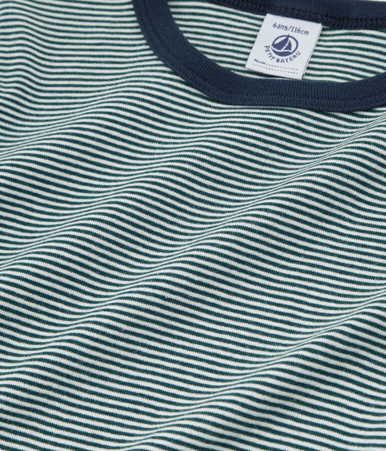 Boys' Short-sleeved Pyjamas green/white