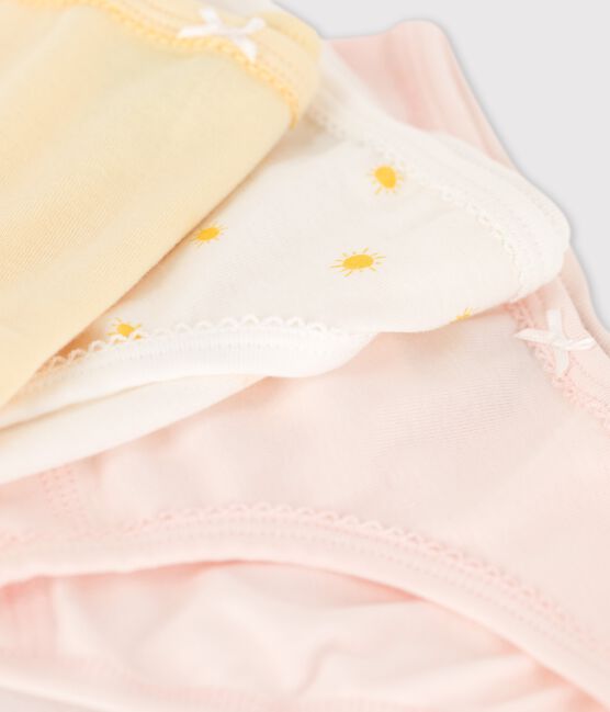 Girls' Sun Print Organic Cotton Briefs - 3-Pack variante 1