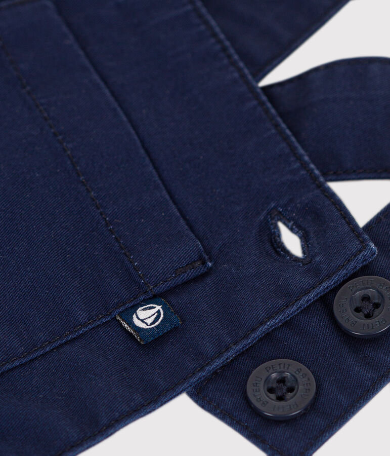 Babies' Serge Dungaree Shorts blue