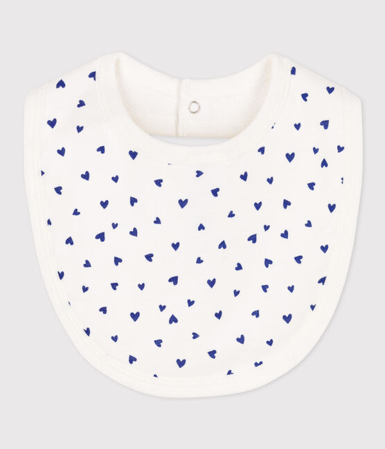 Cotton bib MARSHMALLOW white/NEWBLEU