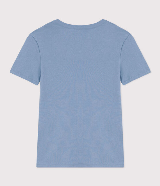 Women's Iconic Cotton Round Neck T-Shirt AZUL blue