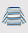 Babies' Cotton Breton Top MARSHMALLOW white/SMOKING /RUISSEAU