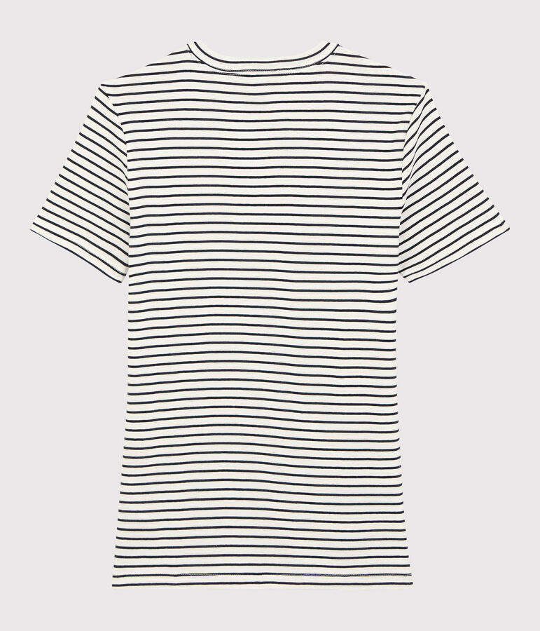 Women's Striped Cotton Je t'aime T-Shirt white/blue