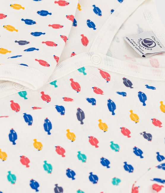 Sealife Themed Cotton Sleepsuit MARSHMALLOW white/MULTICO white