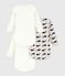 Babies' Long-Sleeved Cotton Whale Themed Bodysuits - 3-Pack variante 1