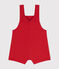 Babies' Short Lightweight Fleece Dungarees AURORA red
