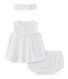 Baby girls' 3-piece set in poplin