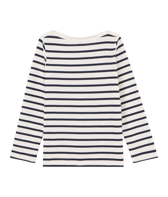 Unisex Children's Breton Top COQUILLE beige/SMOKING blue