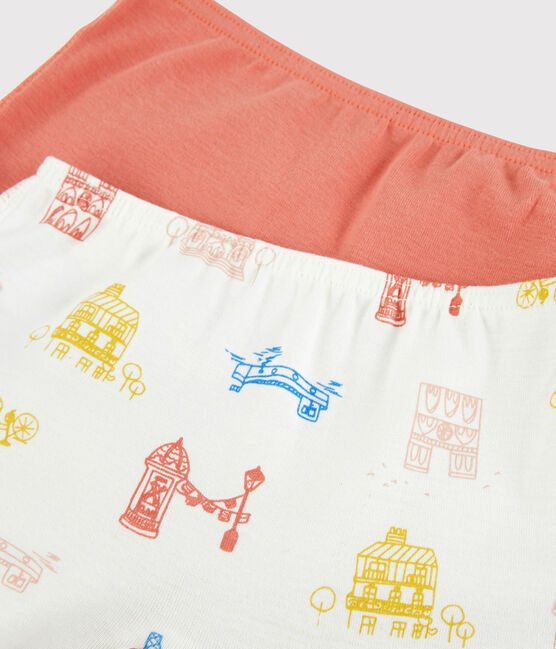 Girls' Cotton Paris Themed Hipsters - 2-Pack variante 1