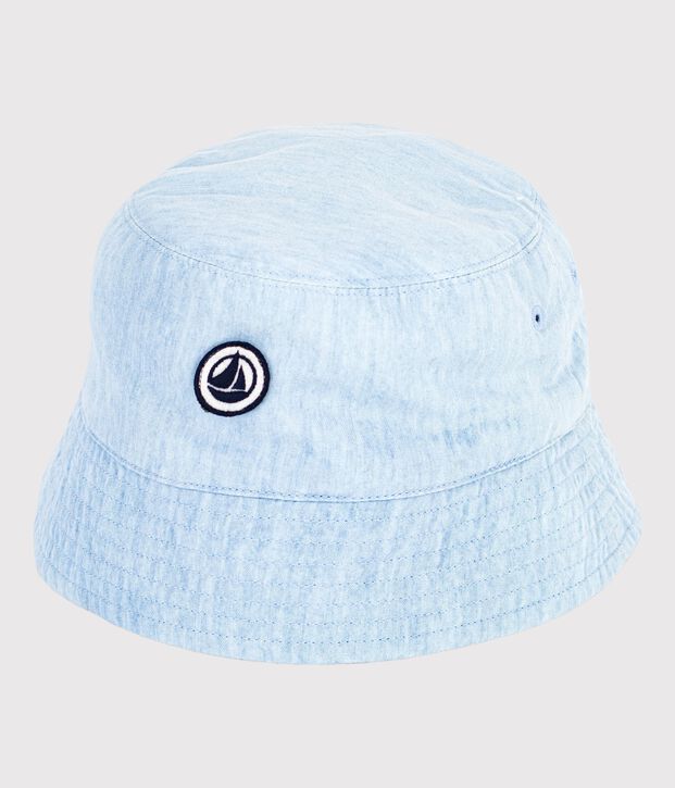Children's denim sun hat blue