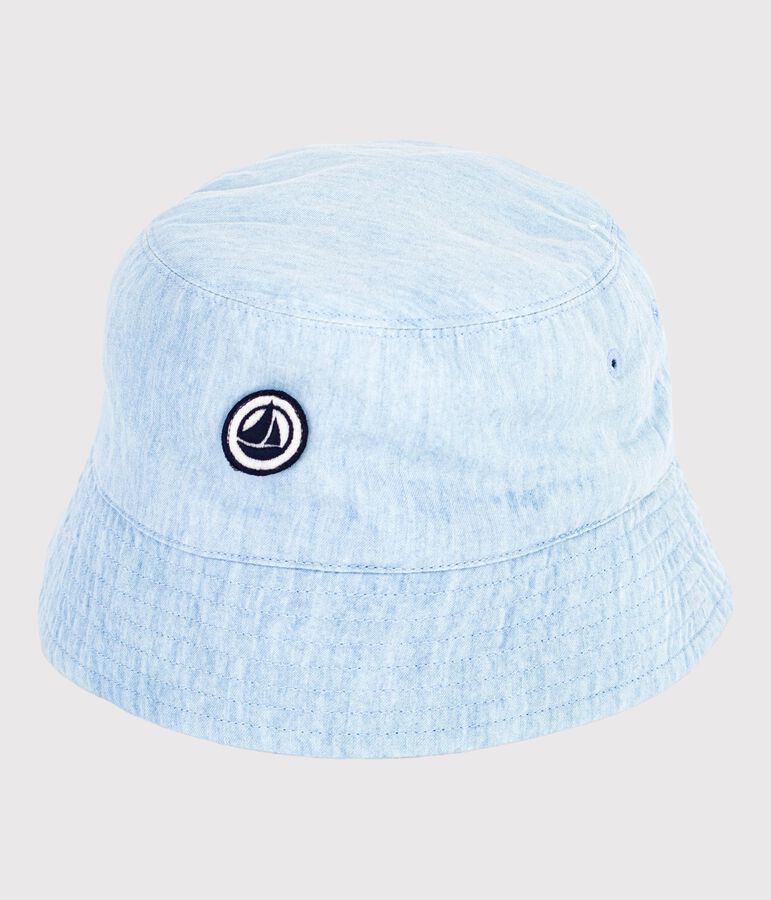 Children's denim sun hat blue