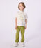 Children's short-sleeved cotton T-shirt MARSHMALLOW white