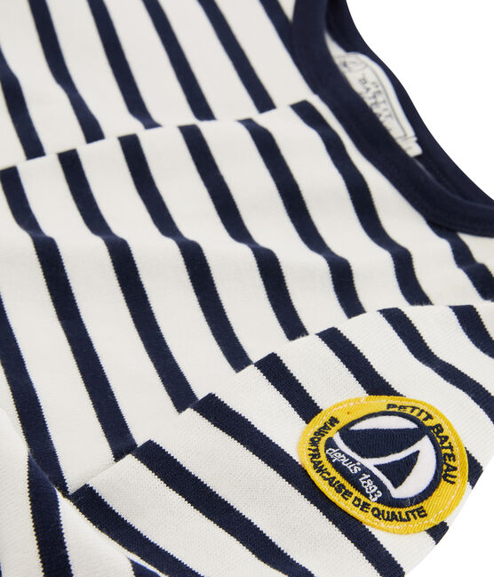 Children's Sailor Top MARSHMALLOW white/SMOKING blue