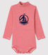 Baby's long-sleeved roll-neck bodysuit