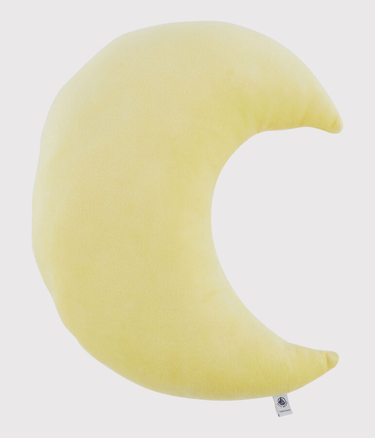 Velour Moon Cushion yellow