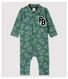 Baby Boys' Long Brushed Fleece Jumpsuit