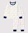 Multicoloured Letter Print Velour Pyjamas MARSHMALLOW white/MULTICO white