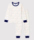 Multicoloured Letter Print Velour Pyjamas