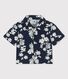 Babies' Short-Sleeved Poplin Hawaii Print Shirt