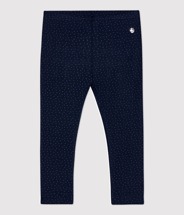 Babies' Cotton Leggings blue/white