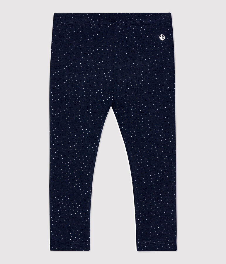 Babies' Cotton Leggings blue/white